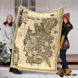 The Viking Era Map Fleece Blanket – Vikingenes ™